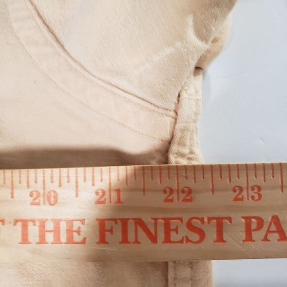 LL Bean Outdoor Shirt Camping 100% Cotton Yellow Button Front Mens 16 - Picture 6 of 7